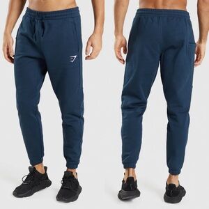 Gymshark Men’s Navy Blue Essential Jogger Sweatpants